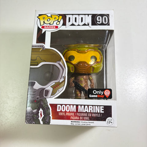 Doom - Doom Marine (GOLD Variant) Funko Pop 90 Gamestop Exclusive
