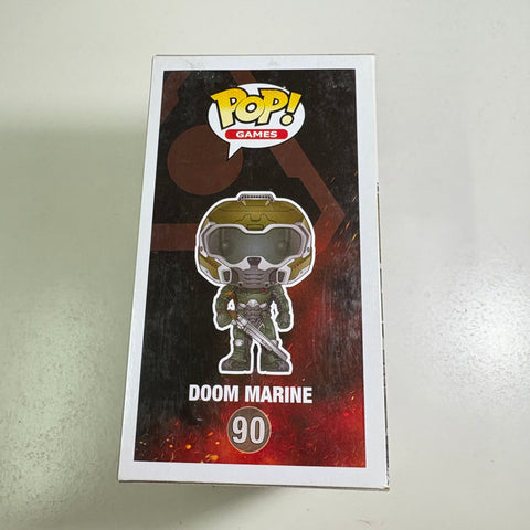 Doom - Doom Marine (GOLD Variant) Funko Pop 90 Gamestop Exclusive