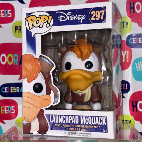 Launchpad McQuack - Ducktales Disney Funko Pop 297 Vinyl Figure (11.4 Cm L × 8.9 Cm W × 15.9 Cm H)