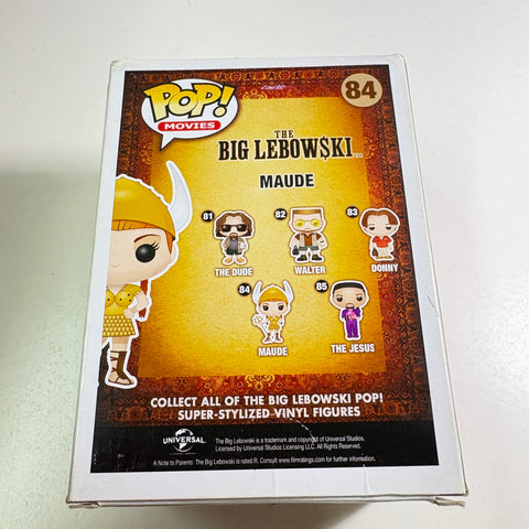 SEVERE BOX DAMAGE VIEW PHOTOS Maude - The Big Lebowski  Funko Pop Vinyl Figure 84 Collectible