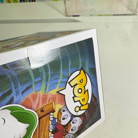 BOX FLAW VIEW PHOTOS Louie - Ducktales Disney Funko Pop 309 Vinyl Figure (11.4 Cm L × 8.9 Cm W × 15.9 Cm H)