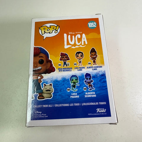 Giulia Marcovaldo with Machiavelli - Luca Disney Funko Pop 1052 Vinyl Figure (11.4 Cm L × 8.9 Cm W × 15.9 Cm H)