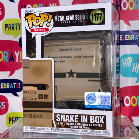 Metal Gear Solid - Snake in Box Funko Pop 1177 Exclusive