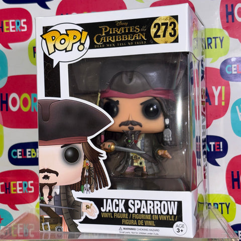 Jack Sparrow - Pirates of the Caribbean Disney Funko Pop 273 Vinyl Figure (11.4 Cm L × 8.9 Cm W × 15.9 Cm H)