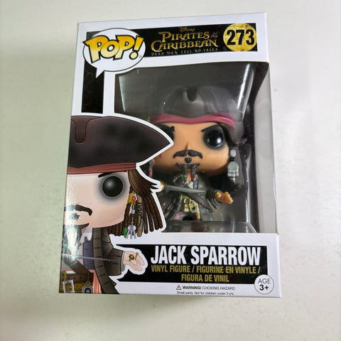 Jack Sparrow - Pirates of the Caribbean Disney Funko Pop 273 Vinyl Figure (11.4 Cm L × 8.9 Cm W × 15.9 Cm H)