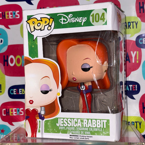 SEVERE BOX DAMAGE Jessica Rabbit - Who Framed Roger Rabbit Disney Funko Pop 104 Vinyl Figure (11.4 Cm L × 8.9 Cm W × 15.9 Cm H)