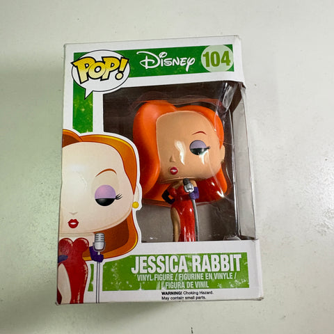 SEVERE BOX DAMAGE Jessica Rabbit - Who Framed Roger Rabbit Disney Funko Pop 104 Vinyl Figure (11.4 Cm L × 8.9 Cm W × 15.9 Cm H)