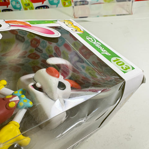 SEVERE BOX DAMAGE Roger Rabbit - Who Framed Roger Rabbit Disney Funko Pop 103 Vinyl Figure (11.4 Cm L × 8.9 Cm W × 15.9 Cm H)
