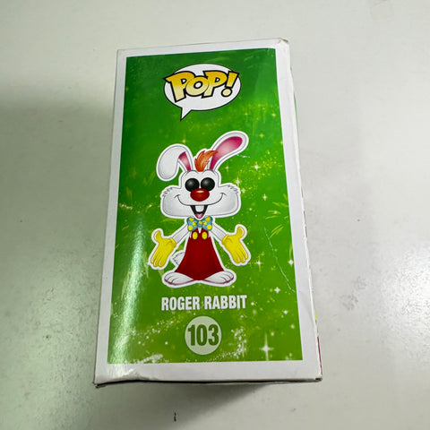 SEVERE BOX DAMAGE Roger Rabbit - Who Framed Roger Rabbit Disney Funko Pop 103 Vinyl Figure (11.4 Cm L × 8.9 Cm W × 15.9 Cm H)