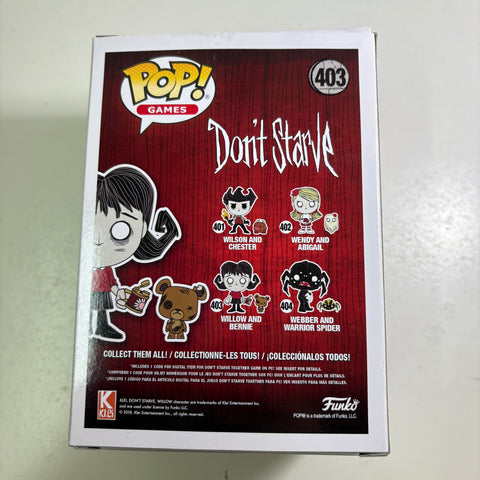 Don't Starve - Willow & Bernie Funko Pop 403 NO CODE