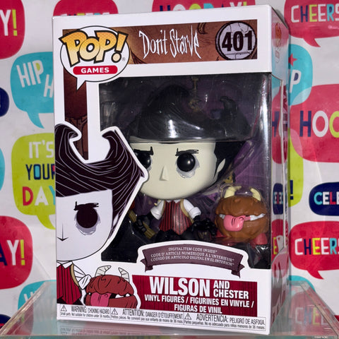 Don't Starve - Wilson & Chester Funko Pop 401 (UNUSED CODE INCLUDED)