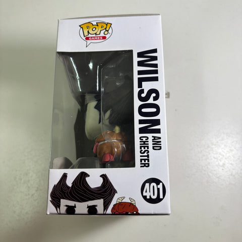 Don't Starve - Wilson & Chester Funko Pop 401 (UNUSED CODE INCLUDED)