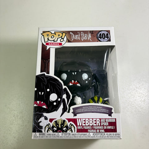 Don't Starve - Webber & Warrior Spider Funko Pop 404 (UNUSED CODE INCLUDED)