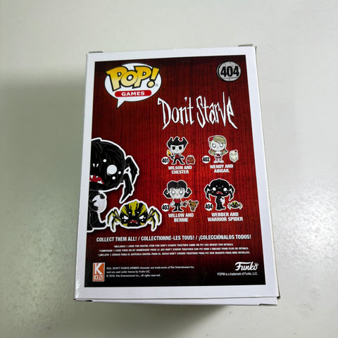 Don't Starve - Webber & Warrior Spider Funko Pop 404 (UNUSED CODE INCLUDED)