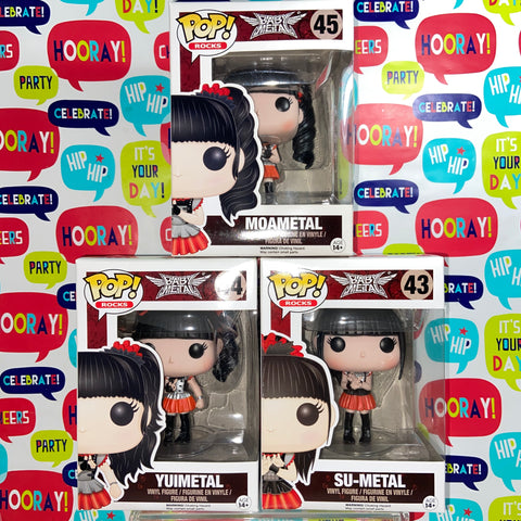 Baby Metal Funko Pop Rocks Set of 3