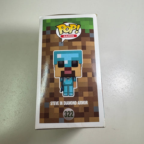 Minecraft - Steve in Diamond Armor Funko Pop 322 Gamestop Exclusive