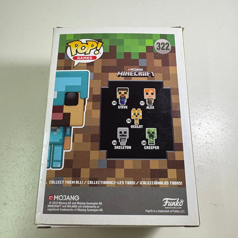 Minecraft - Steve in Diamond Armor Funko Pop 322 Gamestop Exclusive