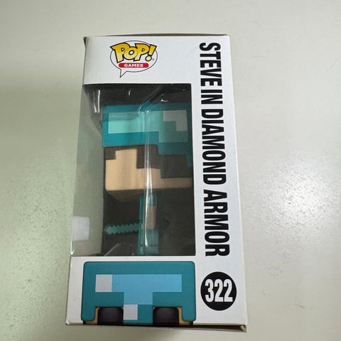 Minecraft - Steve in Diamond Armor Funko Pop 322 Gamestop Exclusive