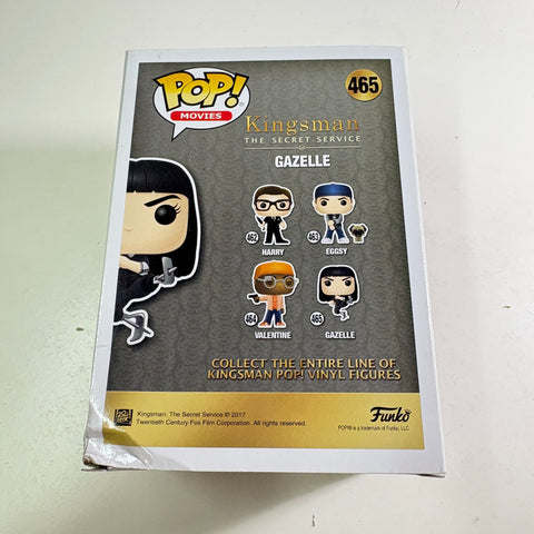 BOX DAMAGE VIEW PHOTOS Gazelle - Kingsman Funko Pop Vinyl Figure 465
