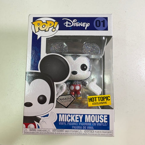 Mickey Mouse DIAMOND - Disney Funko Pop 01 Vinyl Figure (11.4 Cm L × 8.9 Cm W × 15.9 Cm H)