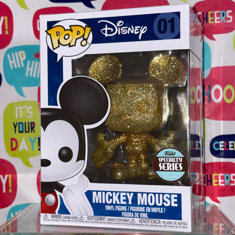 Mickey Mouse Gold Diamond - Disney Funko Pop Vinyl Figure (11.4 Cm L × 8.9 Cm W × 15.9 Cm H)