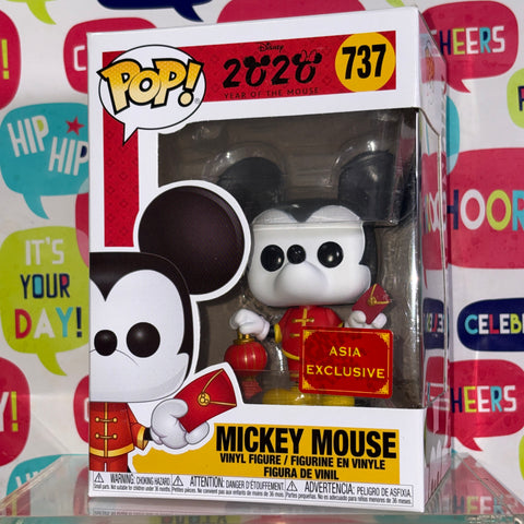 Mickey Mouse Chinese New Year - Disney Funko Pop 737 Vinyl Figure (11.4 Cm L × 8.9 Cm W × 15.9 Cm H)