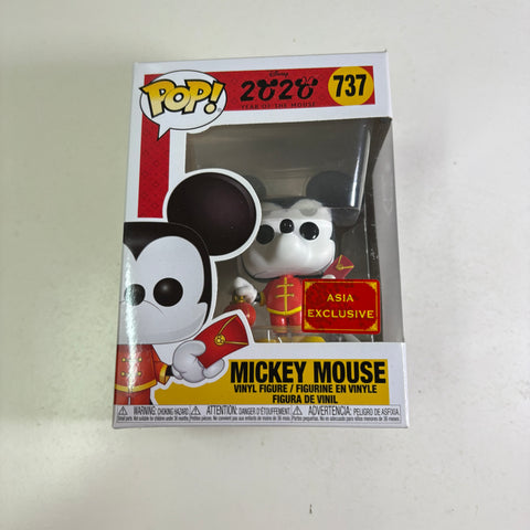 Mickey Mouse Chinese New Year - Disney Funko Pop 737 Vinyl Figure (11.4 Cm L × 8.9 Cm W × 15.9 Cm H)