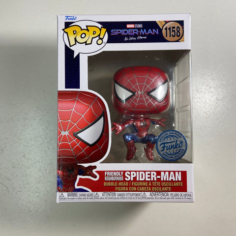 Spider Man (No Way Home - Metallic): Marvel Funko Pop 1158