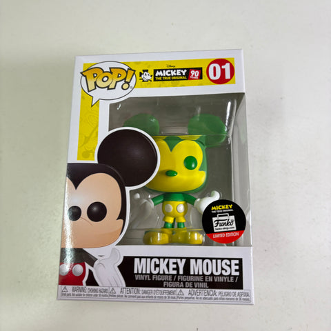 Mickey Mouse Green/Yellow Phillipines Exclusive - Disney Funko Pop 01 Vinyl Figure (11.4 Cm L × 8.9 Cm W × 15.9 Cm H)