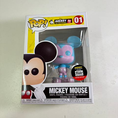 Mickey Mouse Pink/Blue Phillipines Exclusive - Disney Funko Pop 01 Vinyl Figure (11.4 Cm L × 8.9 Cm W × 15.9 Cm H)