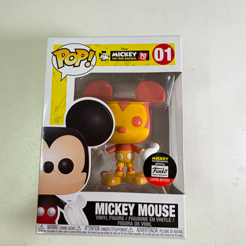 Mickey Mouse Orange/RED Phillipines Exclusive - Disney Funko Pop 01 Vinyl Figure (11.4 Cm L × 8.9 Cm W × 15.9 Cm H)