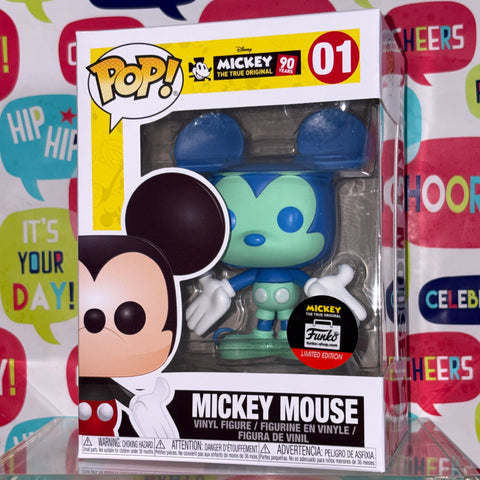 Mickey Mouse Blue Phillipines Exclusive - Disney Funko Pop 01 Vinyl Figure (11.4 Cm L × 8.9 Cm W × 15.9 Cm H)