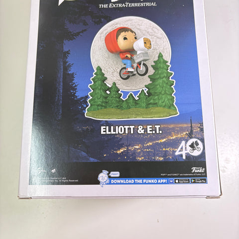 Elliott & E.T. - E.T. The Extra-Terrestrial Funko Pop 1259 Vinyl Figure GLOW