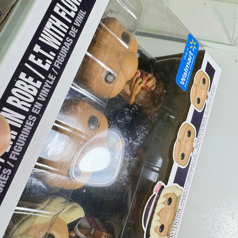 BOX FLAWS VIEW PHOTOS E.T. 3-Pack - E.T. The Extra-Terrestrial Funko Pop 1259 Vinyl Figure Exclusive