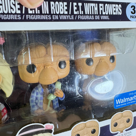BOX FLAWS VIEW PHOTOS E.T. 3-Pack - E.T. The Extra-Terrestrial Funko Pop 1259 Vinyl Figure Exclusive