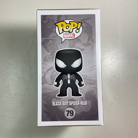 Spider Man (Black Suit - Glow): Marvel Funko Pop 79