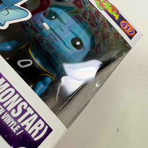 BOX FLAWS VIEW PHOTOS M3 Blue Monstar - Space Jam Funko Pop 417 Vinyl Figure (11.4 Cm L × 8.9 Cm W × 15.9 Cm H)