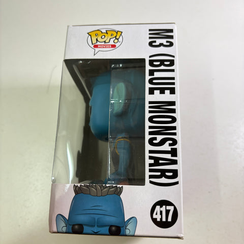 BOX FLAWS VIEW PHOTOS M3 Blue Monstar - Space Jam Funko Pop 417 Vinyl Figure (11.4 Cm L × 8.9 Cm W × 15.9 Cm H)