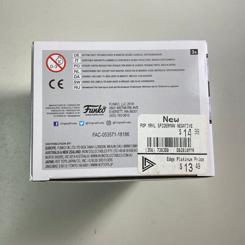Spider Man (Playstation - Glow): Marvel Funko Pop 399