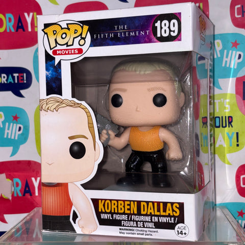 BOX FLAWS VIEW PHOTOS Korben Dallas - The Fifth Element Funko Pop 189 Vinyl Figure