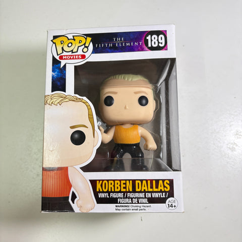 BOX FLAWS VIEW PHOTOS Korben Dallas - The Fifth Element Funko Pop 189 Vinyl Figure