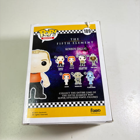 BOX FLAWS VIEW PHOTOS Korben Dallas - The Fifth Element Funko Pop 189 Vinyl Figure