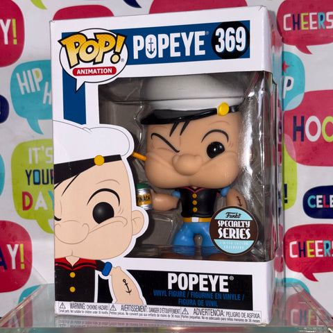BOX FLAWS VIEW PHOTOS Popeyes - Funko Pop 369 Vinyl Figure (11.4 Cm L × 8.9 Cm W × 15.9 Cm H)
