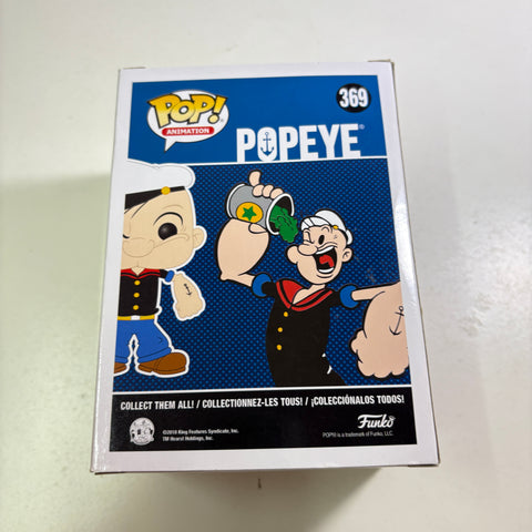 BOX FLAWS VIEW PHOTOS Popeyes - Funko Pop 369 Vinyl Figure (11.4 Cm L × 8.9 Cm W × 15.9 Cm H)
