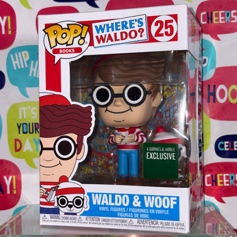 Waldo & Woof - Where's Waldo Funko Pop 25 Vinyl Figure (11.4 Cm L × 8.9 Cm W × 15.9 Cm H)