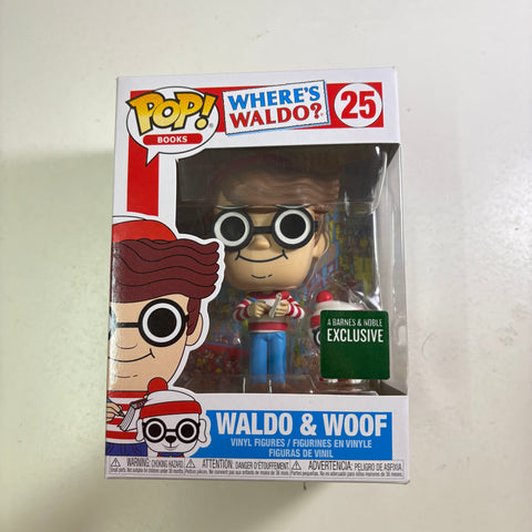 Waldo & Woof - Where's Waldo Funko Pop 25 Vinyl Figure (11.4 Cm L × 8.9 Cm W × 15.9 Cm H)