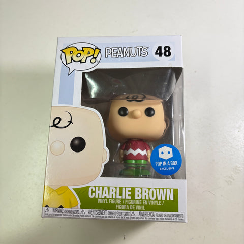 BOX FLAWS VIEW PHOTOS Charlie Brown Red Shirt - Peanuts Funko Pop 48 Vinyl Figure (11.4 Cm L × 8.9 Cm W × 15.9 Cm H)
