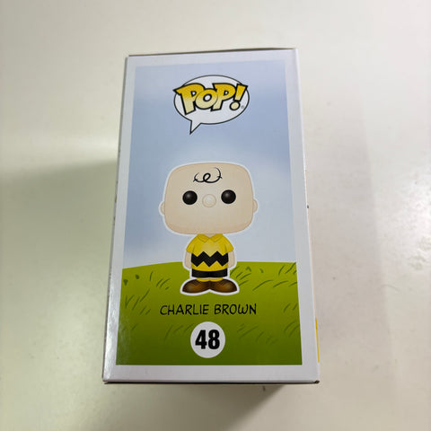 BOX FLAWS VIEW PHOTOS Charlie Brown Red Shirt - Peanuts Funko Pop 48 Vinyl Figure (11.4 Cm L × 8.9 Cm W × 15.9 Cm H)