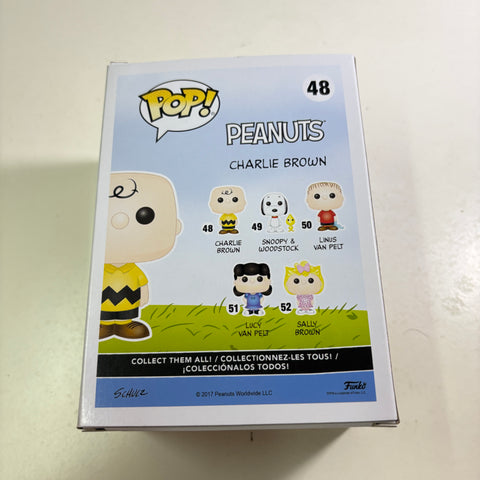 BOX FLAWS VIEW PHOTOS Charlie Brown Red Shirt - Peanuts Funko Pop 48 Vinyl Figure (11.4 Cm L × 8.9 Cm W × 15.9 Cm H)