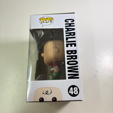 BOX FLAWS VIEW PHOTOS Charlie Brown Red Shirt - Peanuts Funko Pop 48 Vinyl Figure (11.4 Cm L × 8.9 Cm W × 15.9 Cm H)